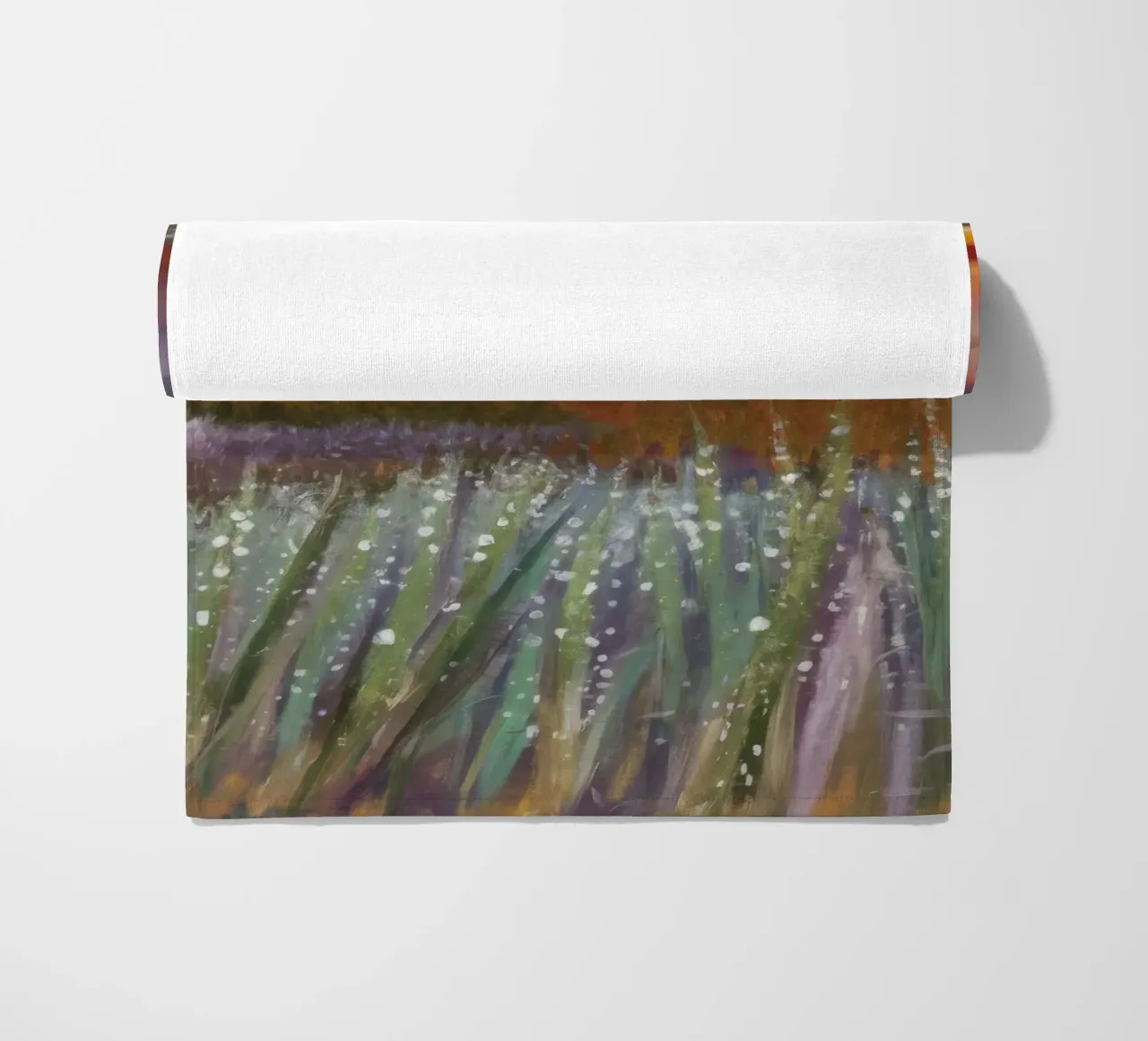 Orizzonte di fuoco alla lavanda telo mare da Solestice Strokes