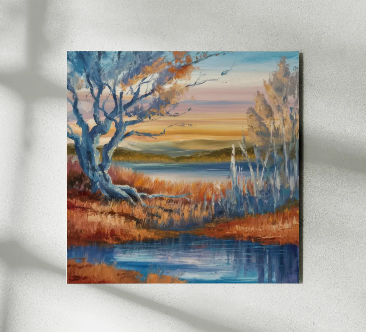 Ansa del fiume Twilight alluminio dibond da Solestice Strokes