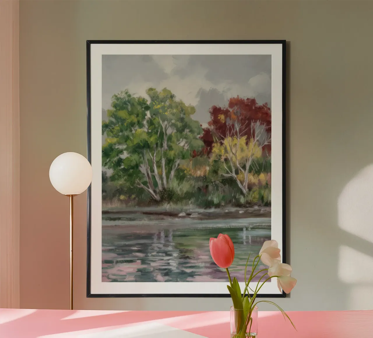 Alberi che sussurrano Calma poster da Solestice Strokes