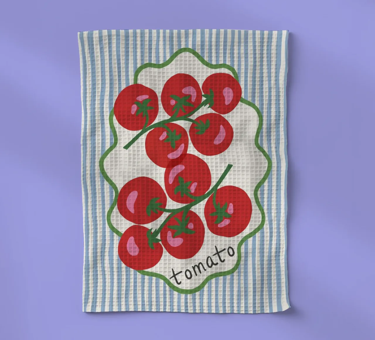 Tomatoes - graphic Italian summer vibes Geschirrtuch von Vivdesign