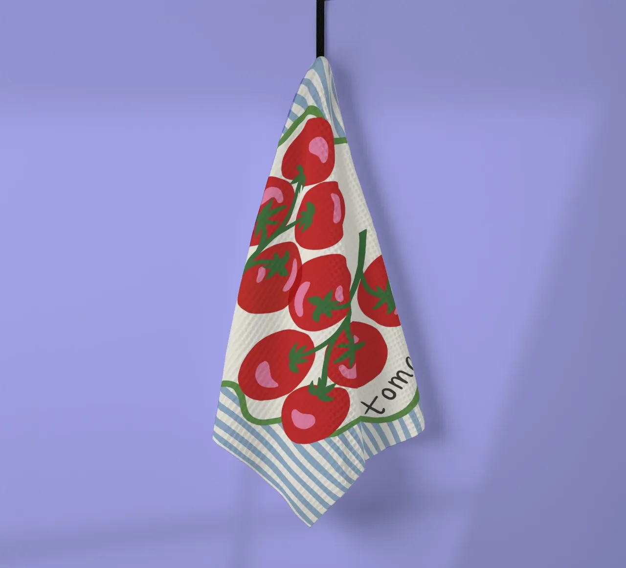 Tomatoes - graphic Italian summer vibes Geschirrtuch von Vivdesign