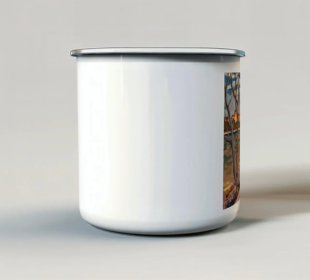 Sentiero del calore tazza in smalto da Solestice Strokes