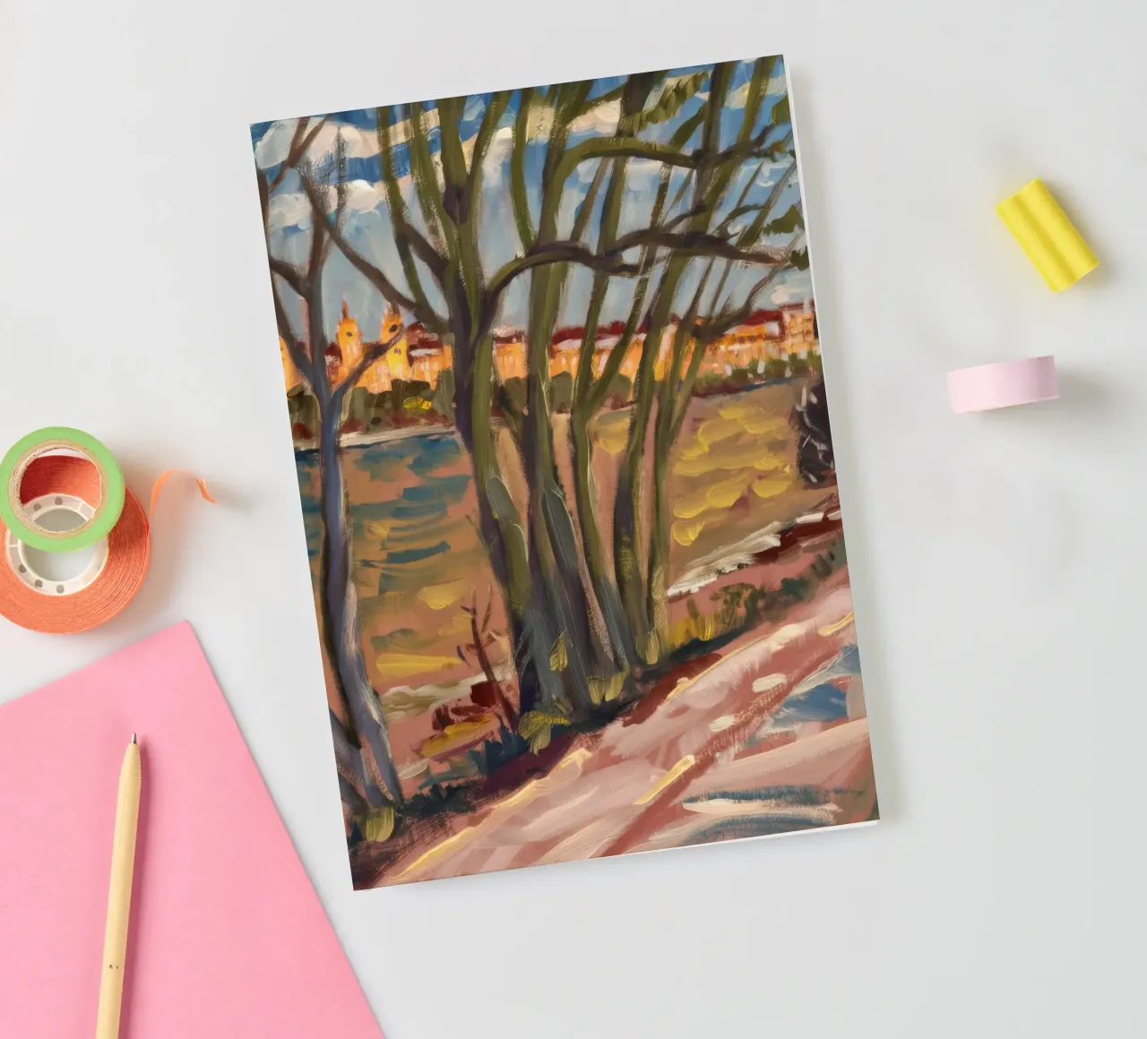 Path To Warmth notebook by Solestice Strokes