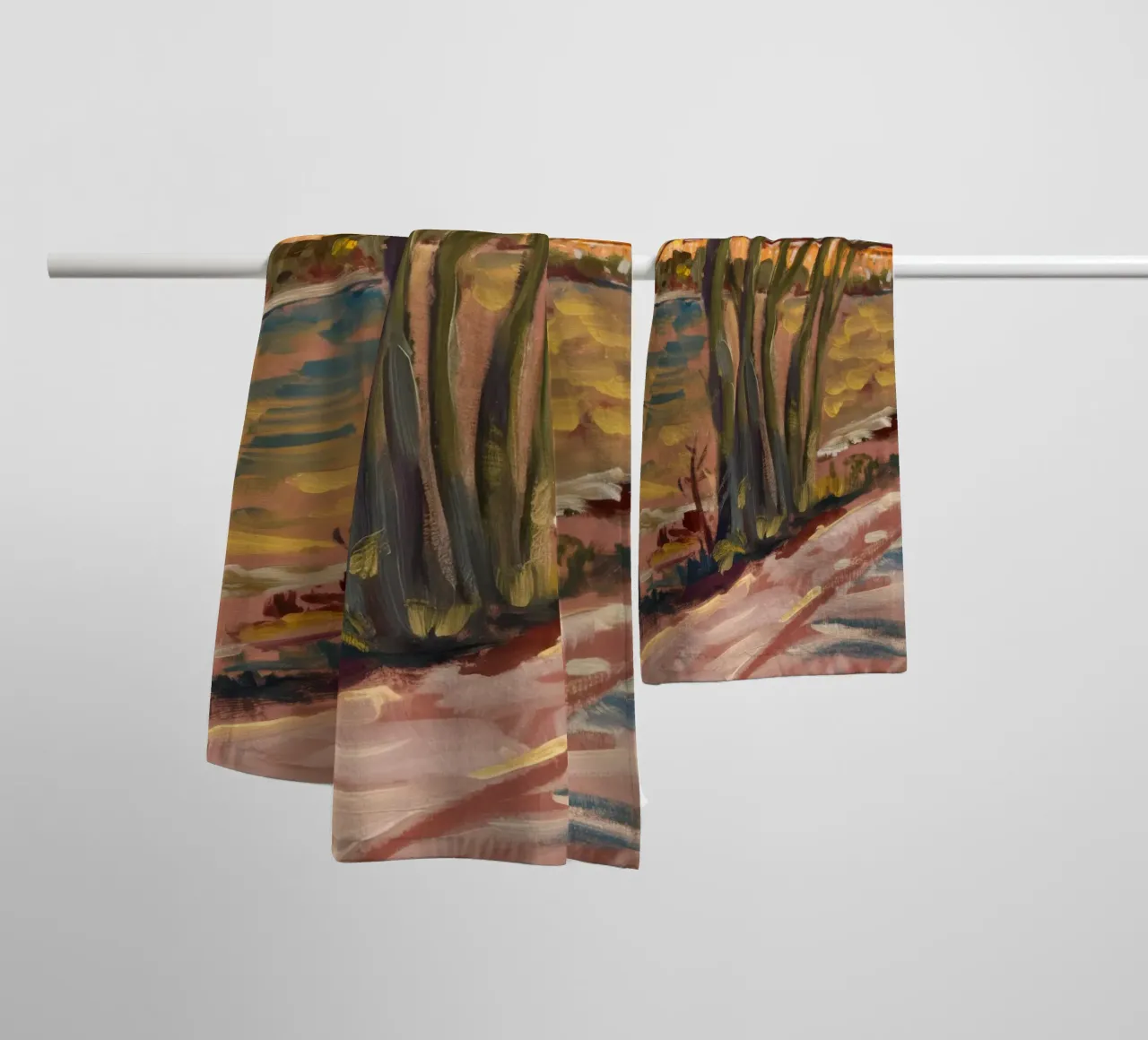 Path To Warmth towel by Solestice Strokes