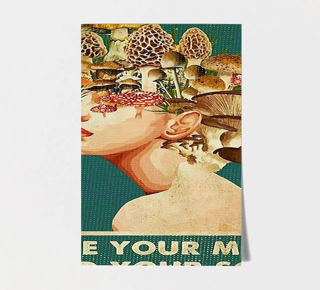 Mushroom Girl Verliere deinen Verstand Finde deine Seele Stickerbogen von Aaronshop