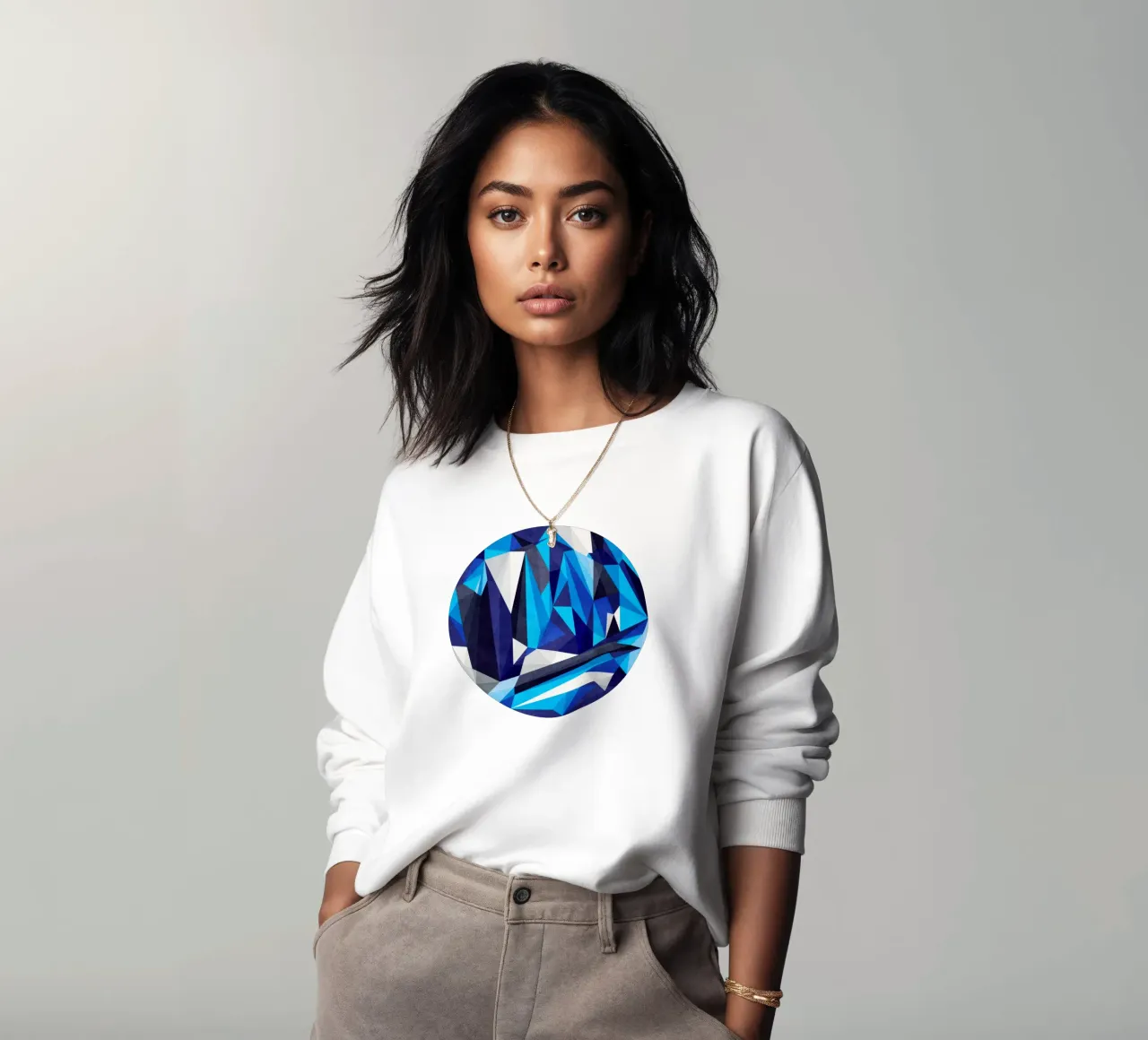 Blue Something sweatshirt by Circle Love