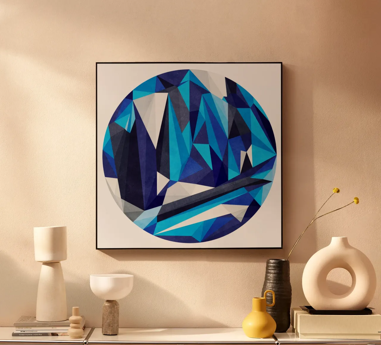 Blue Something plexiglass da Poetry Geometry