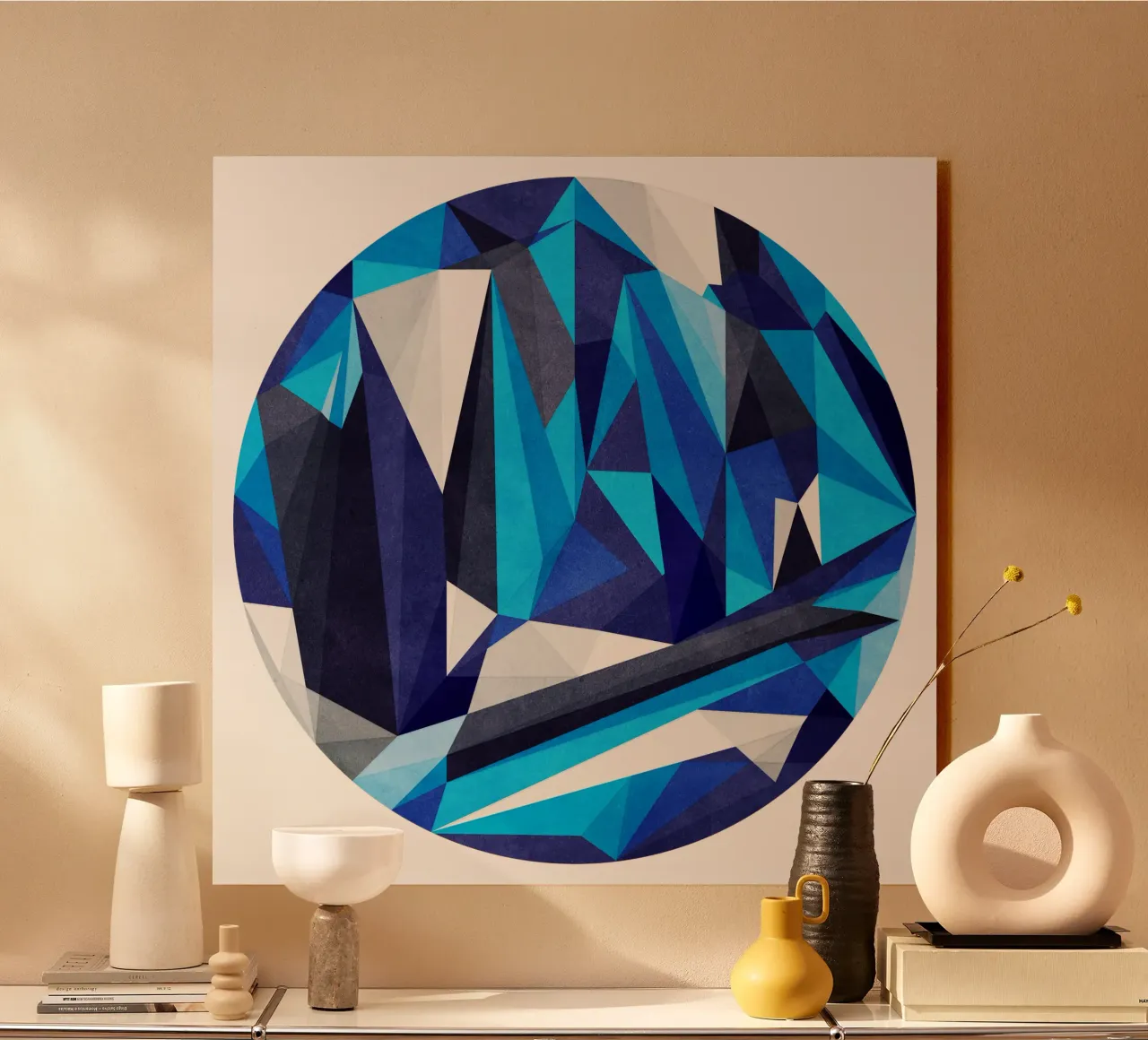 Blue Something plexiglass da Poetry Geometry