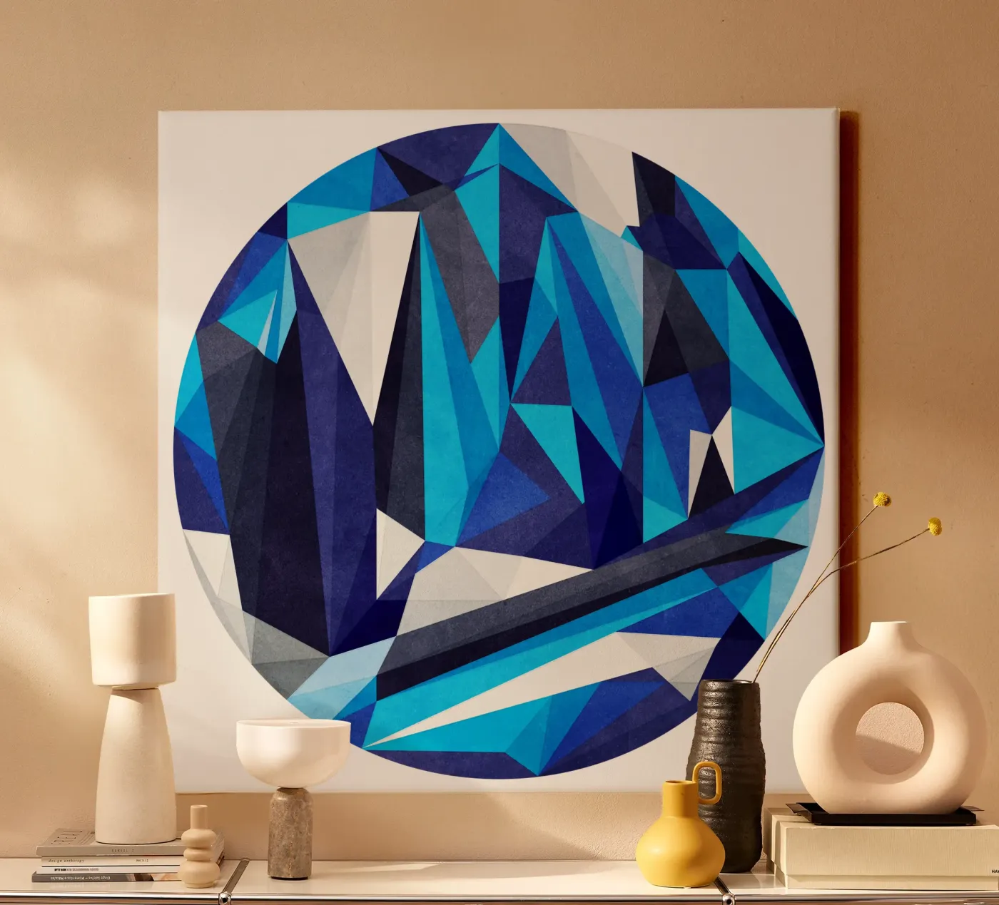 Blue Something tela da Abstract Joy