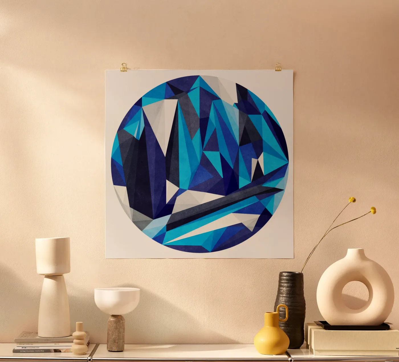 Blue Something poster by Abstract Joy