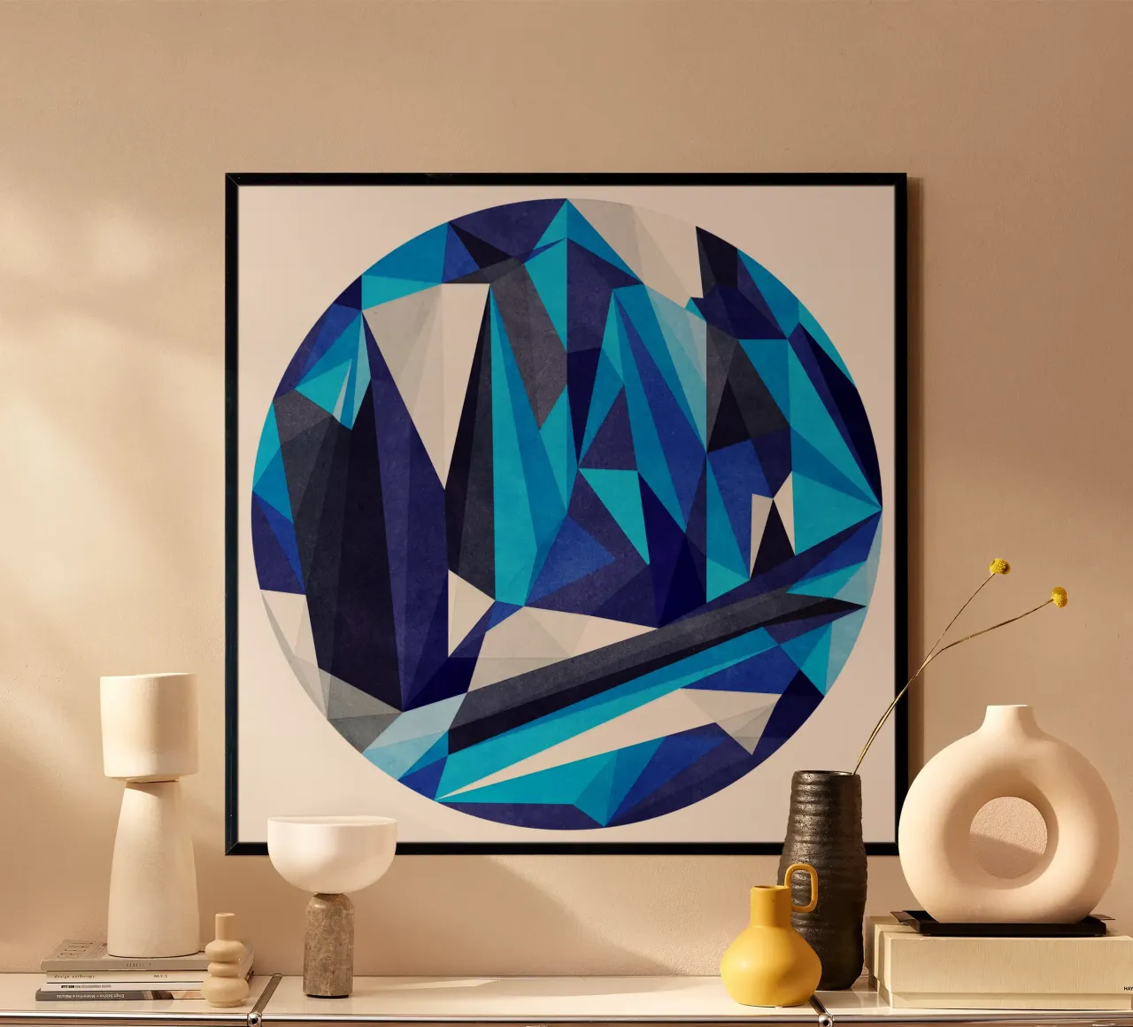 Blue Something poster da Poetry Geometry
