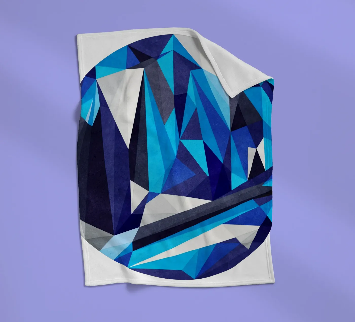 Blue Something fleecedeken van Abstract Joy