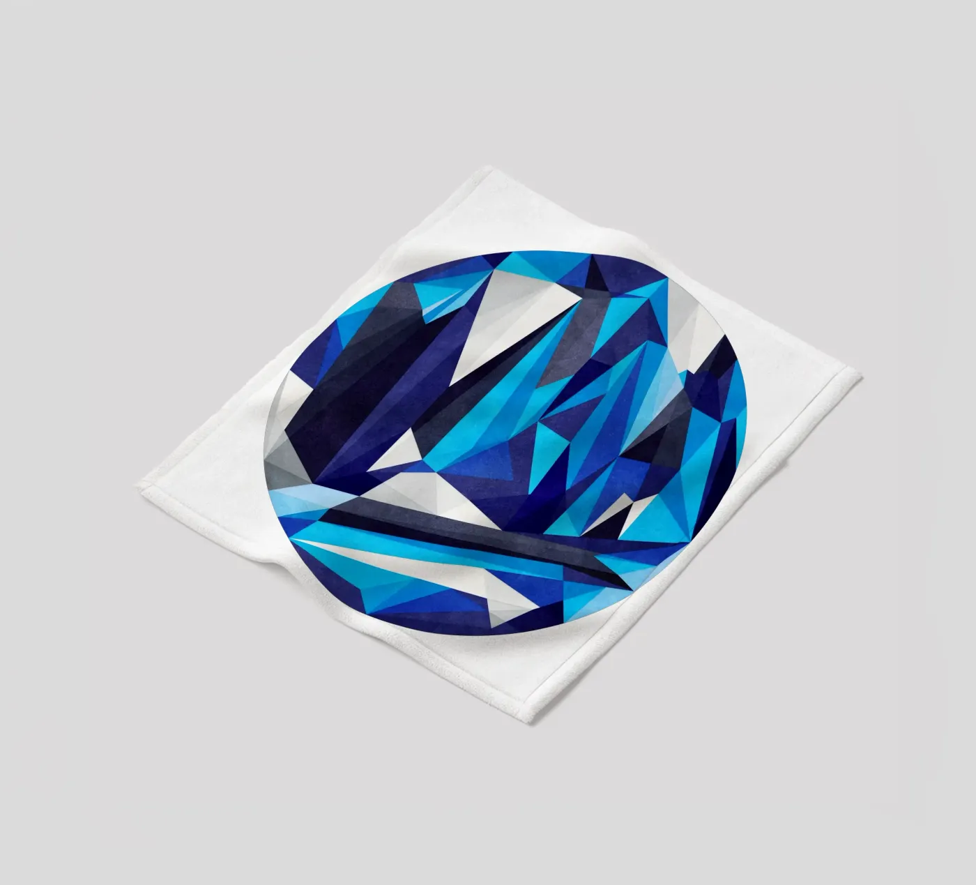 Blue Something fleecedeken van Abstract Joy