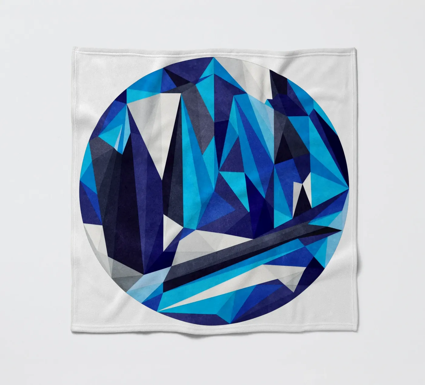 Blue Something fleecedeken van Abstract Joy