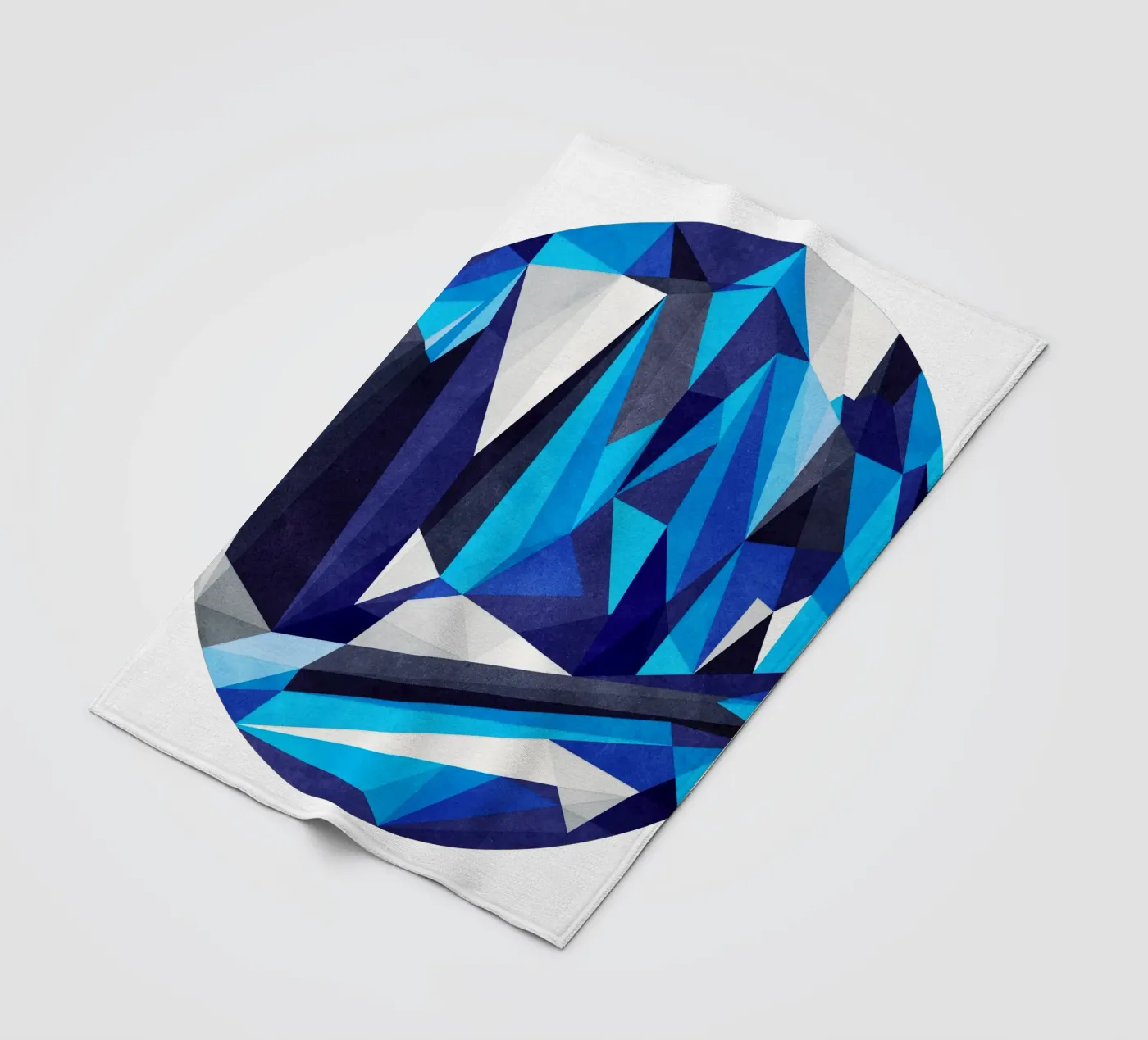 Blue Something fleecedeken van Abstract Joy