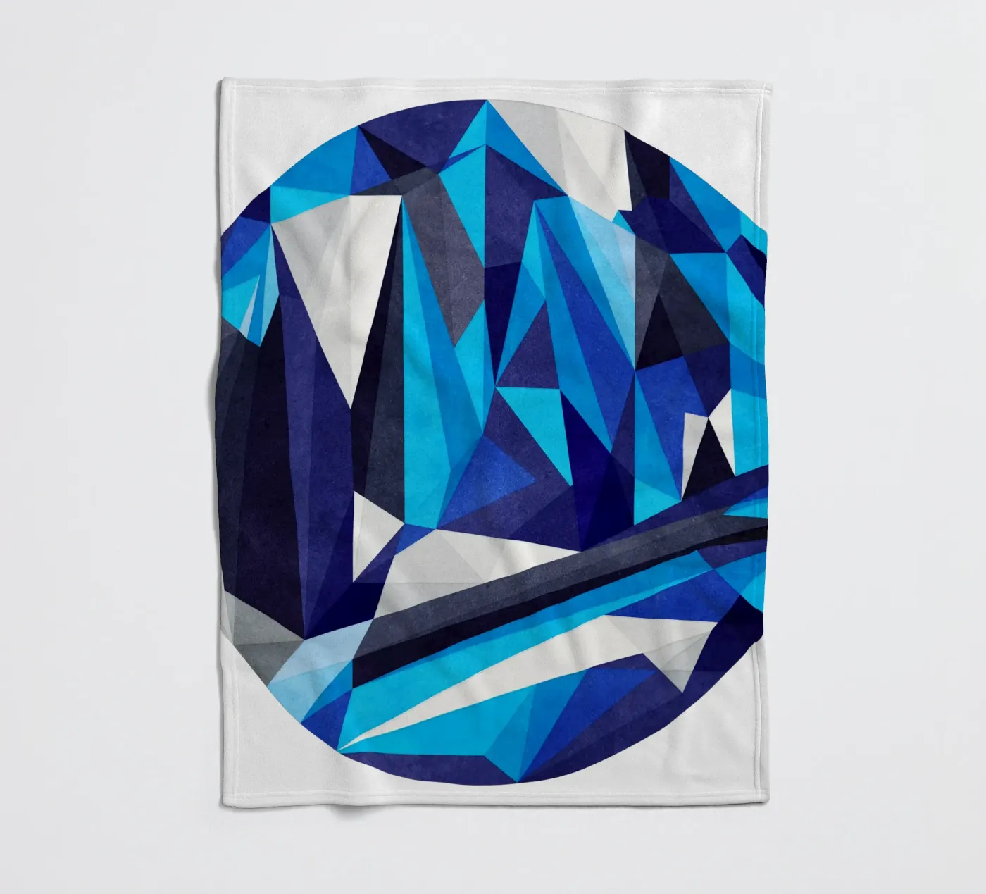 Blue Something fleecedeken van Abstract Joy