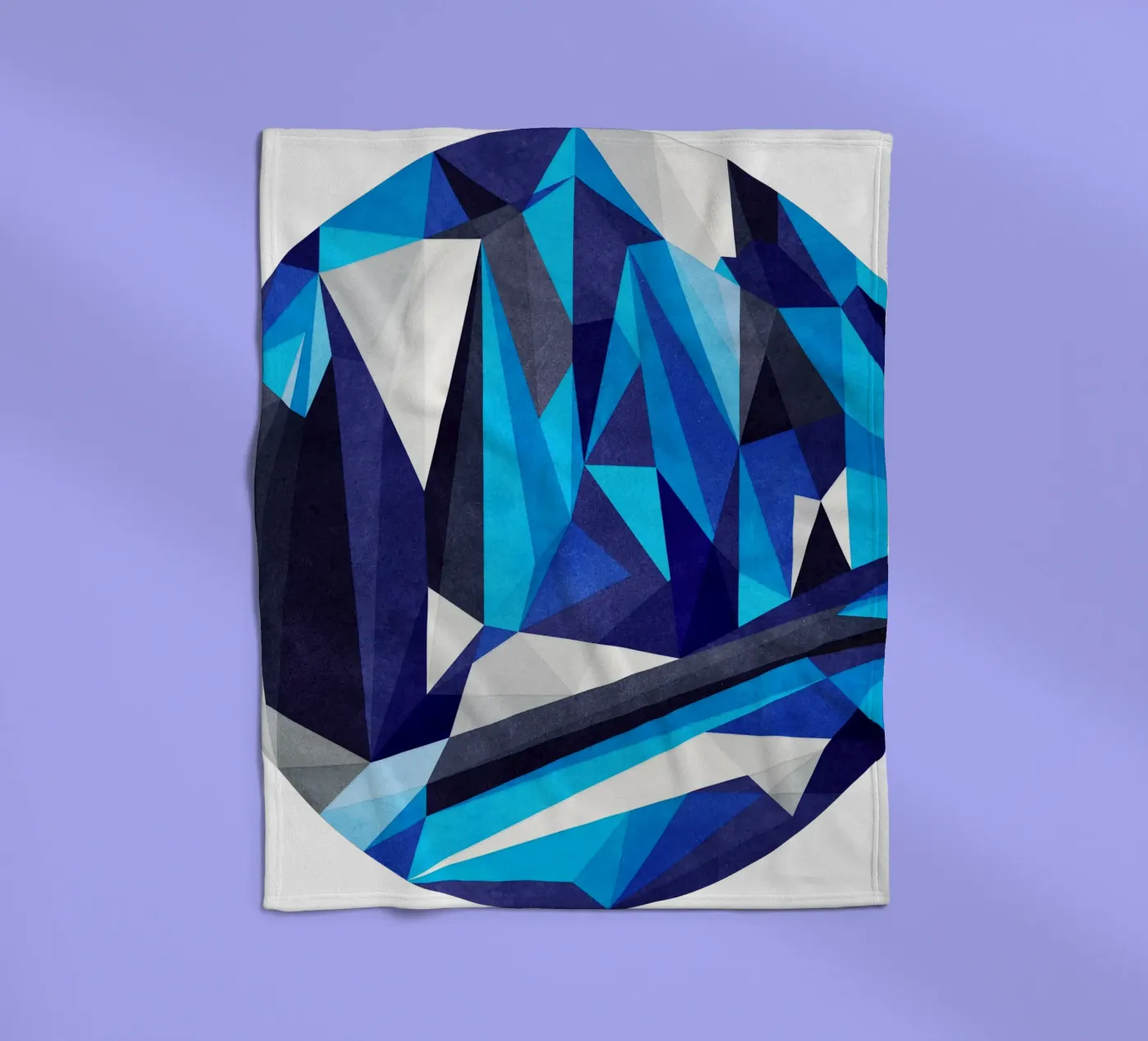 Blue Something fleecedeken van Abstract Joy