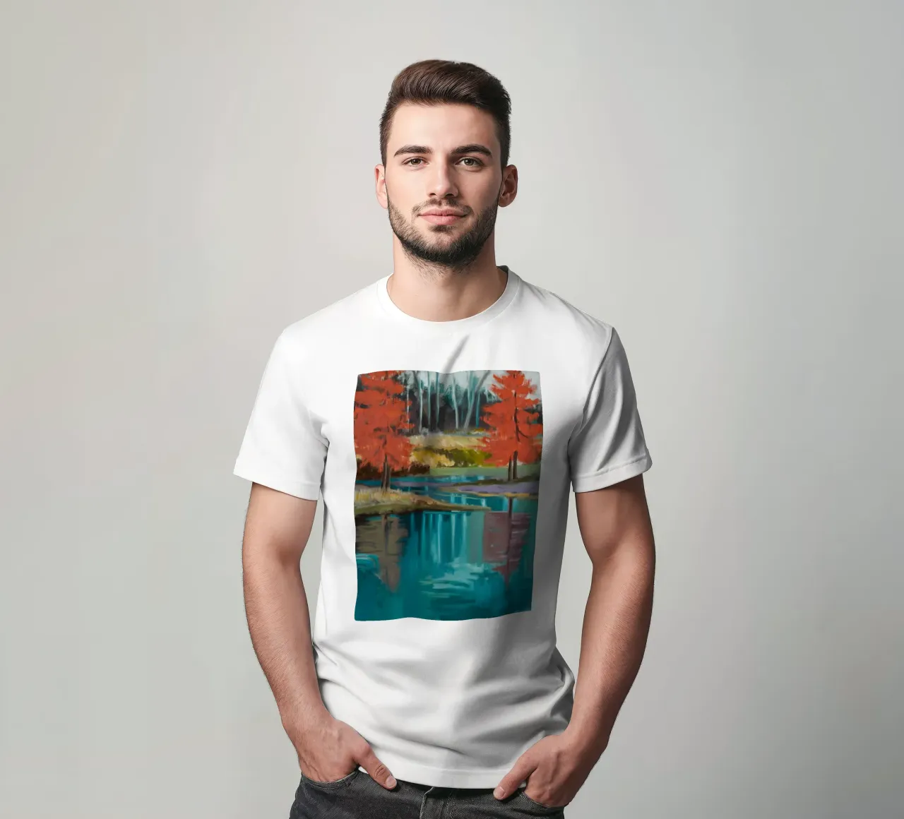 Specchio d'acqua cremisi t-shirt da Solestice Strokes