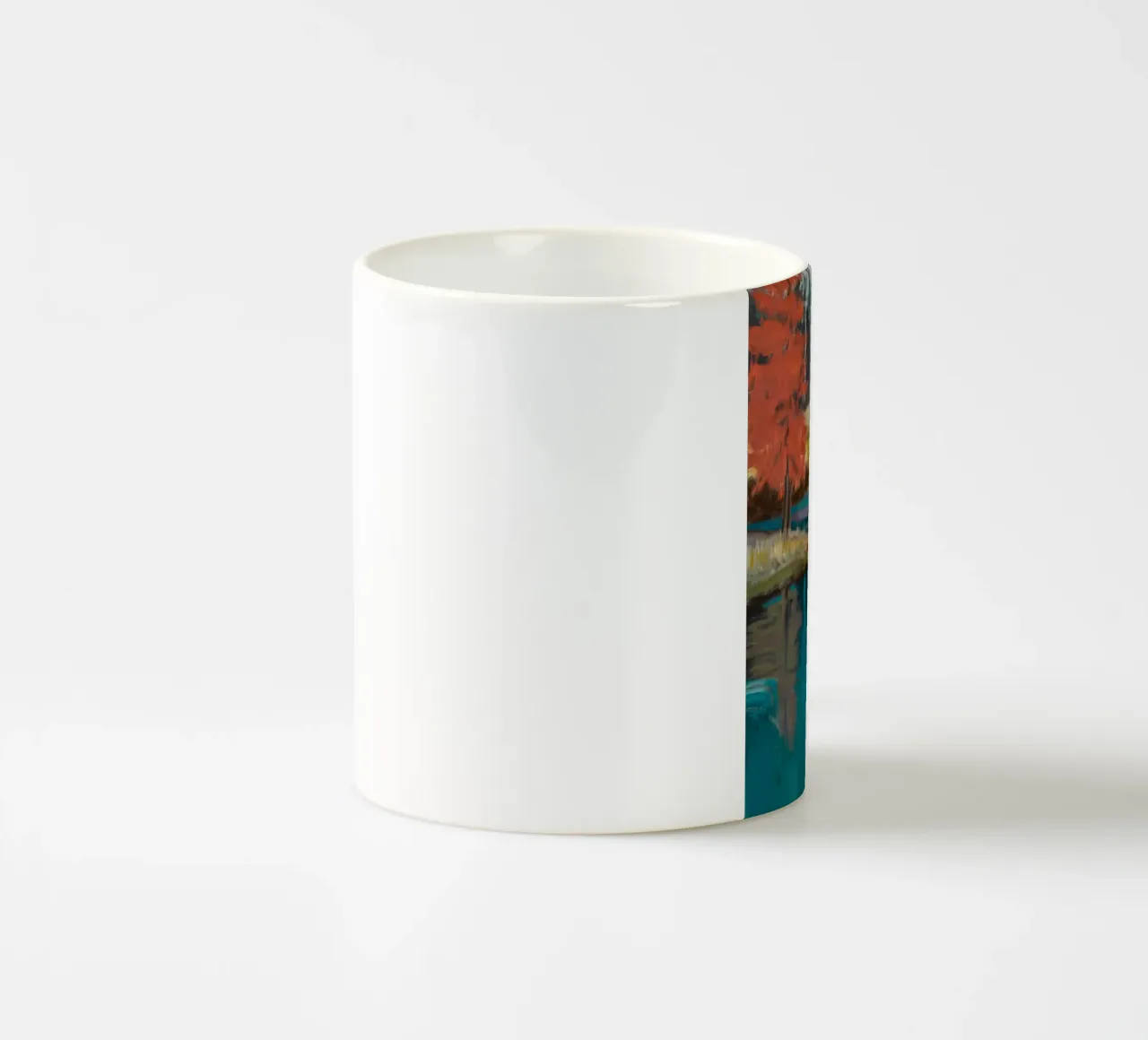 Specchio d'acqua cremisi tazza in ceramica da Solestice Strokes