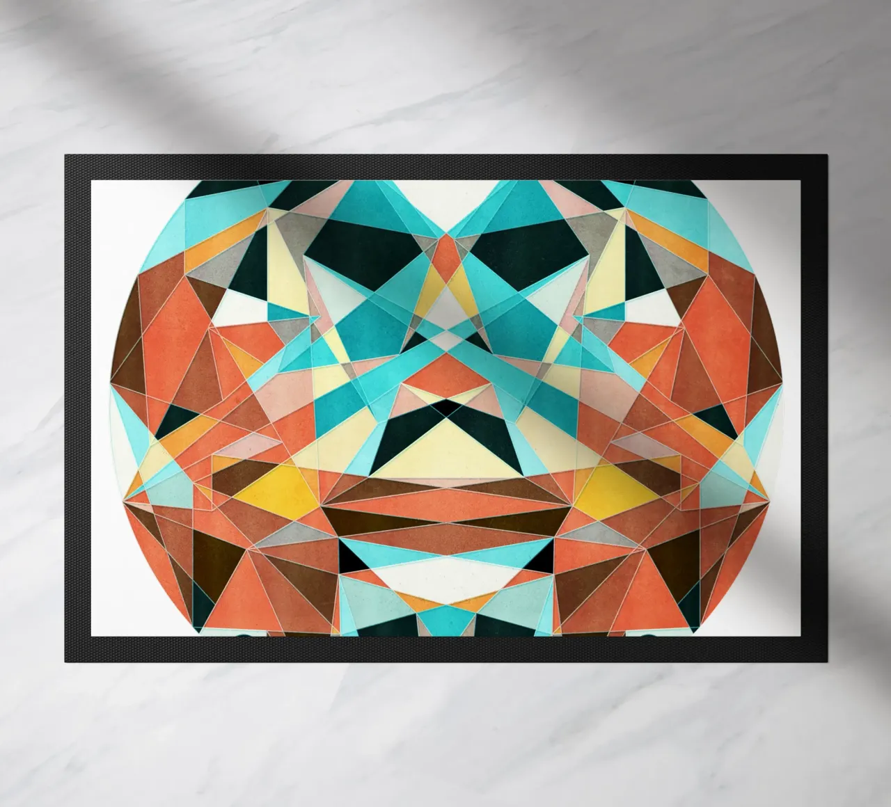 Optimism doormat by Poetry Geometry