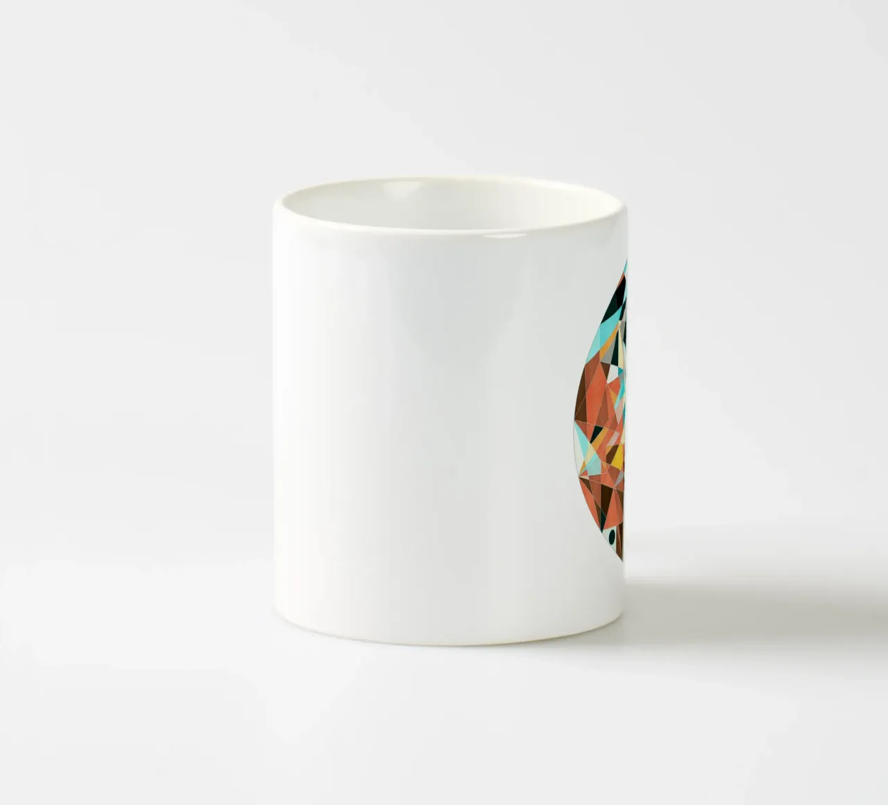 Optimism ceramic mug by Poetry Geometry