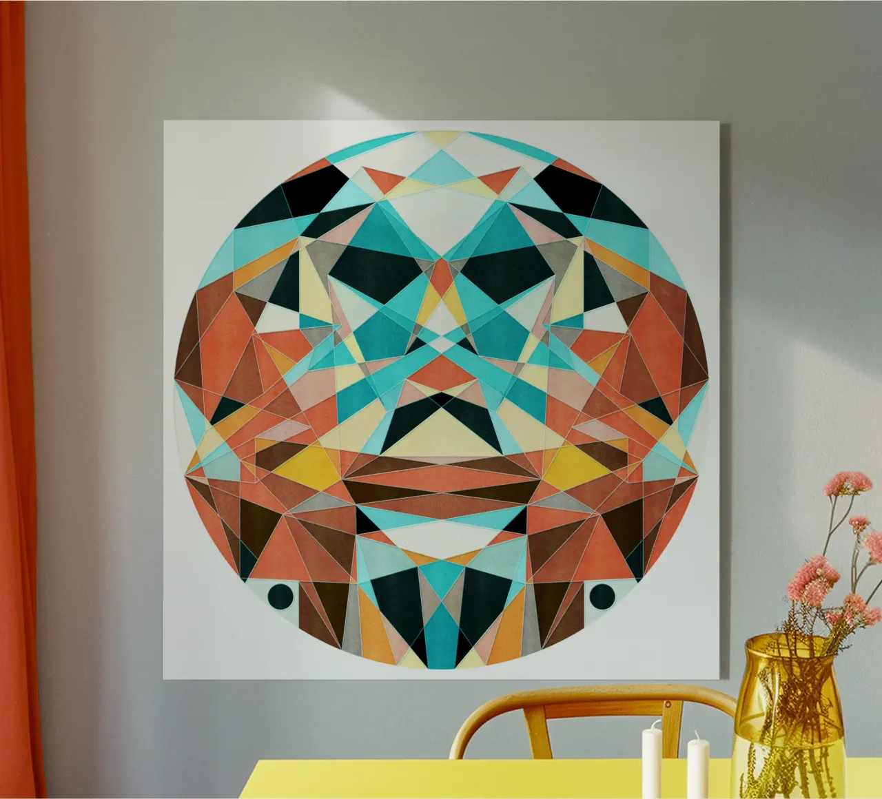 Optimisme plexiglas de Poetry Geometry