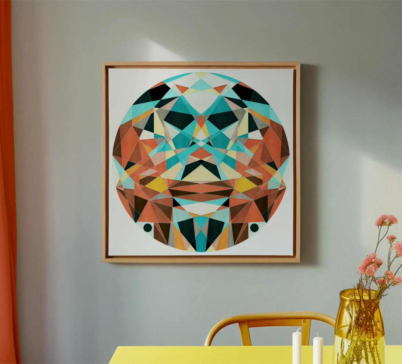 Optimisme canvas van Lines Inside