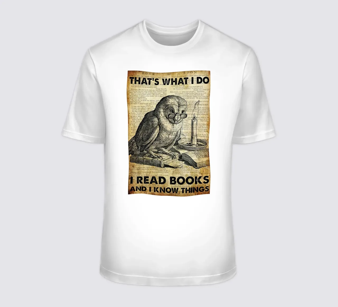 Owl That's What I Do I Read Books And I Know Things T-Shirt von Aaronshop