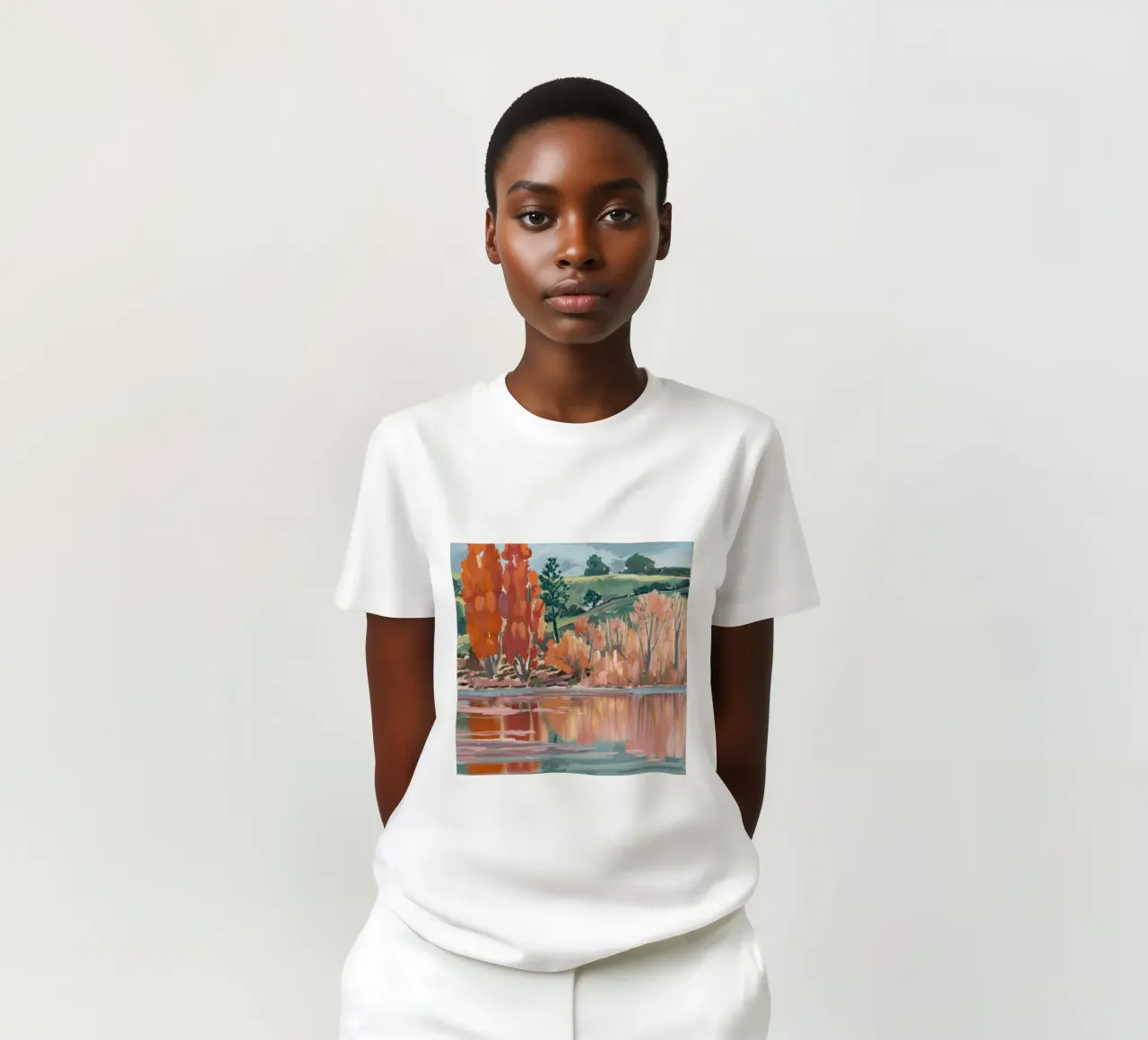 Golden Pond Whispers t-shirt de Solestice Strokes