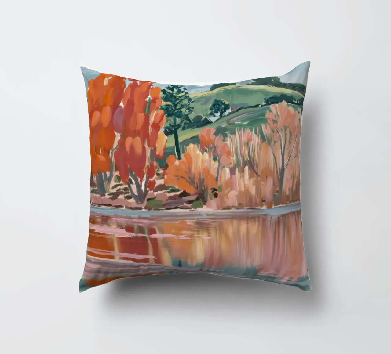 Golden Pond Whispers coussin de Solestice Strokes