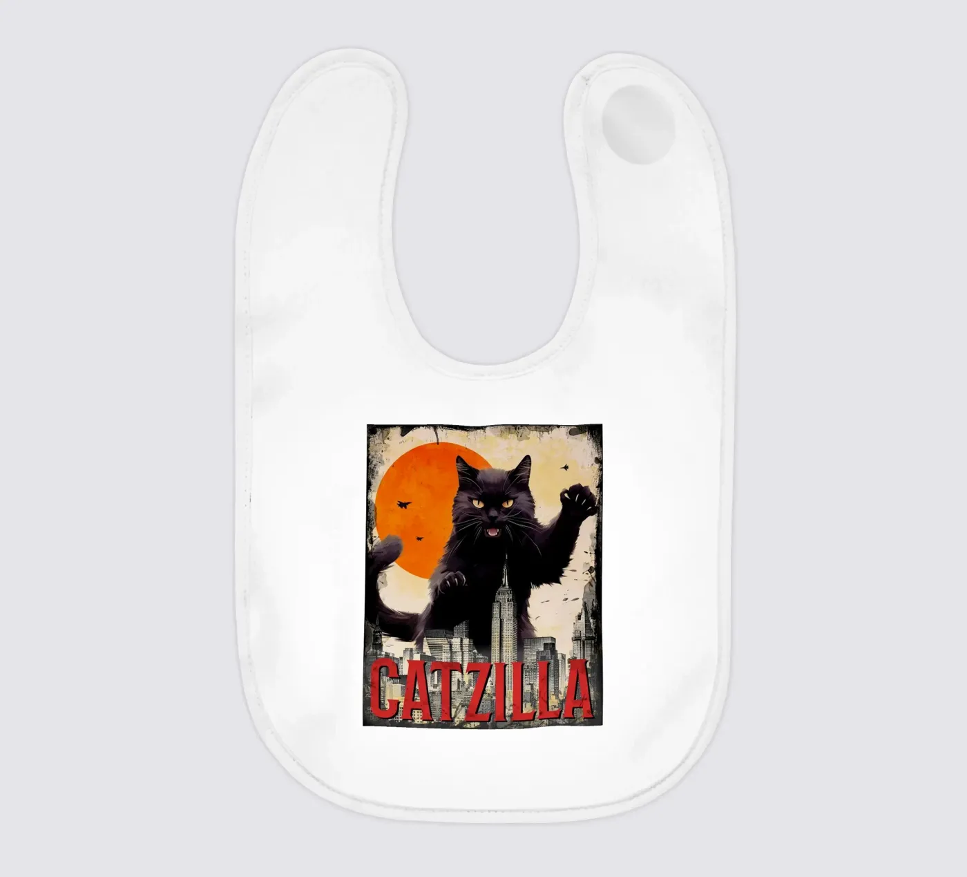 Der Catzilla Babylätzchen von Betty Shops