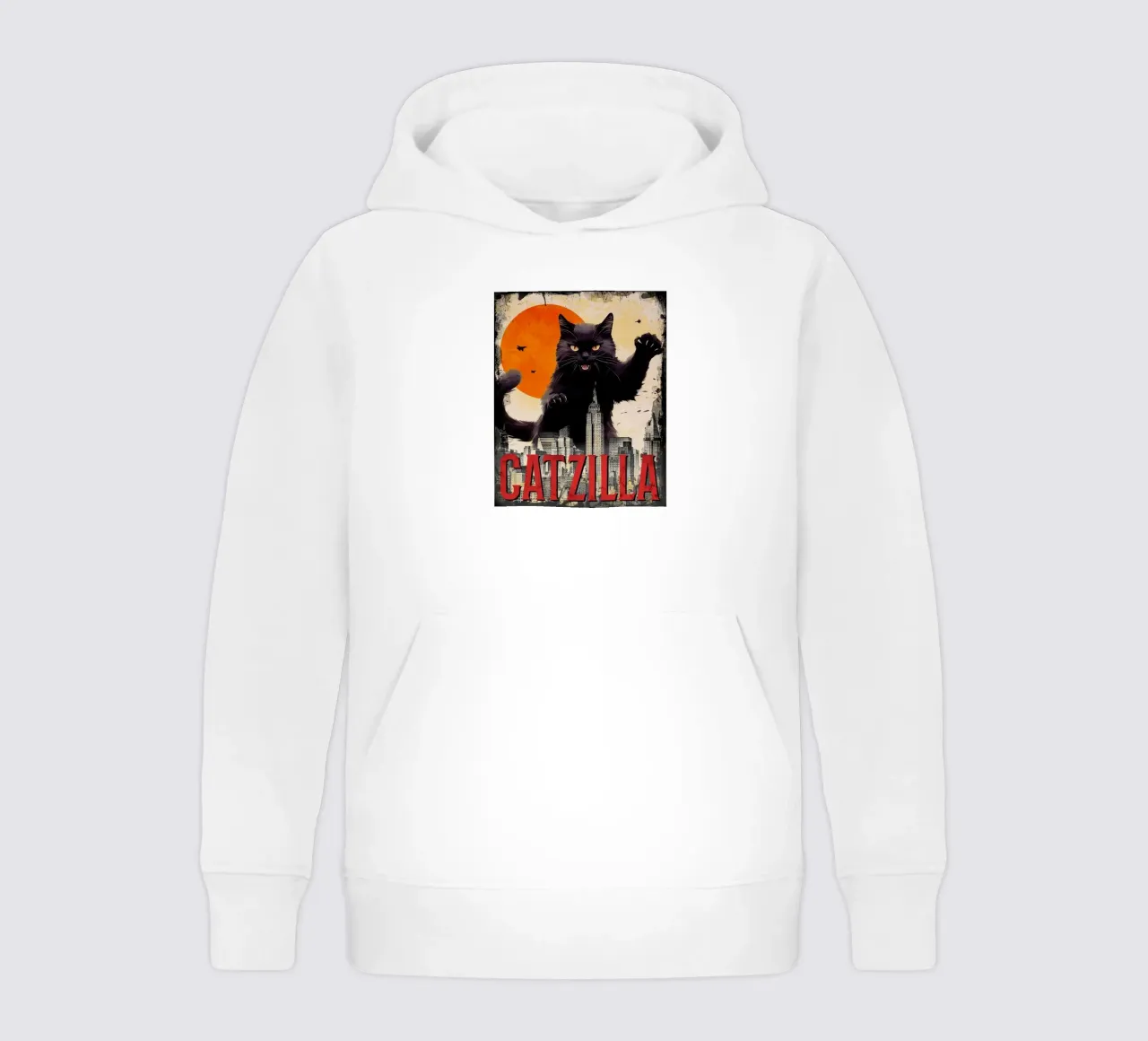 Le Catzilla sweat à capuche enfant de Betty Shops
