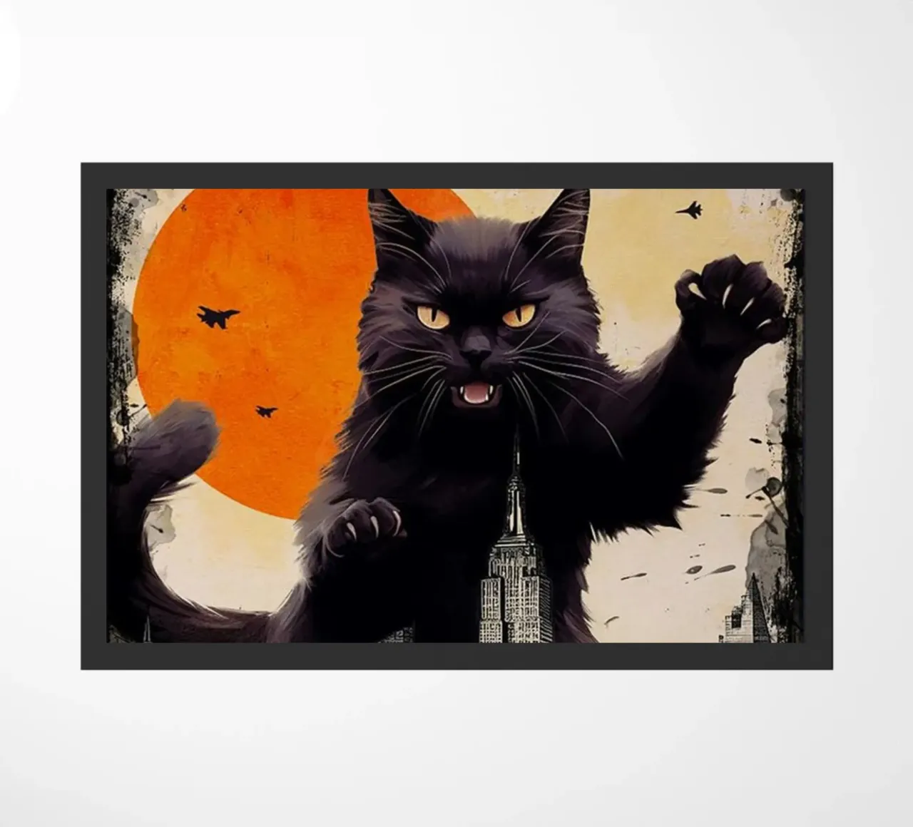 The Catzilla doormat by Betty Shops