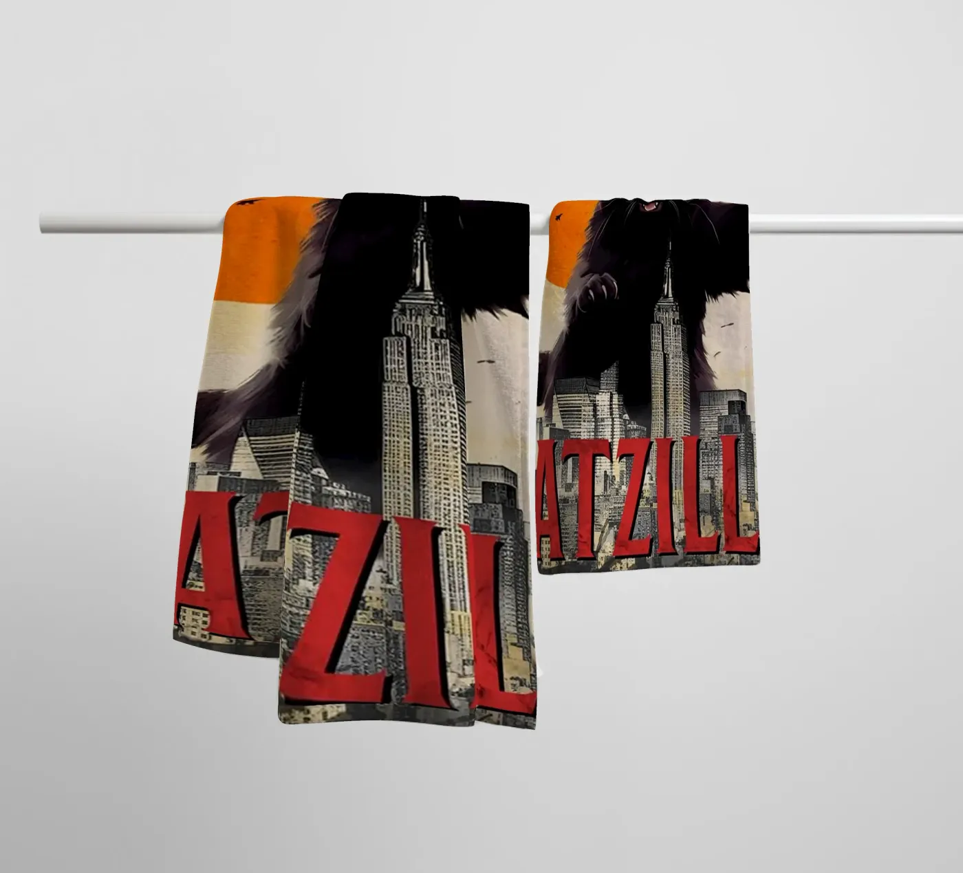 Der Catzilla Handtuch von Betty Shops