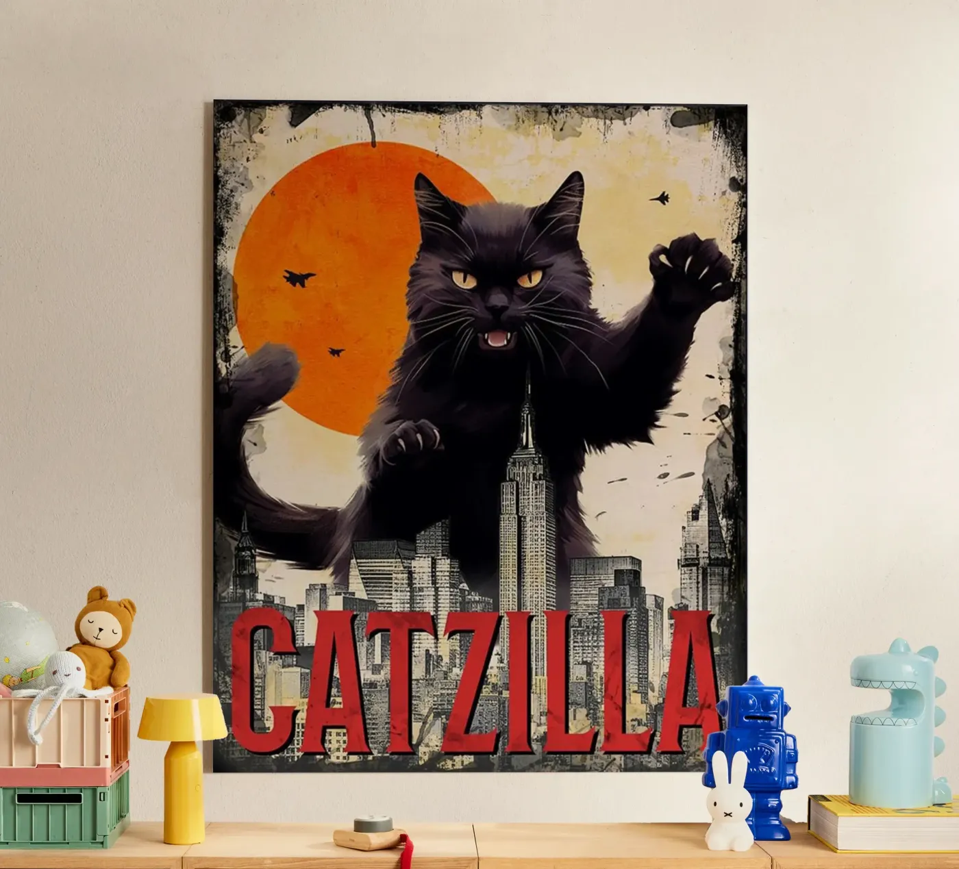 The Catzilla acryl van Betty Shops