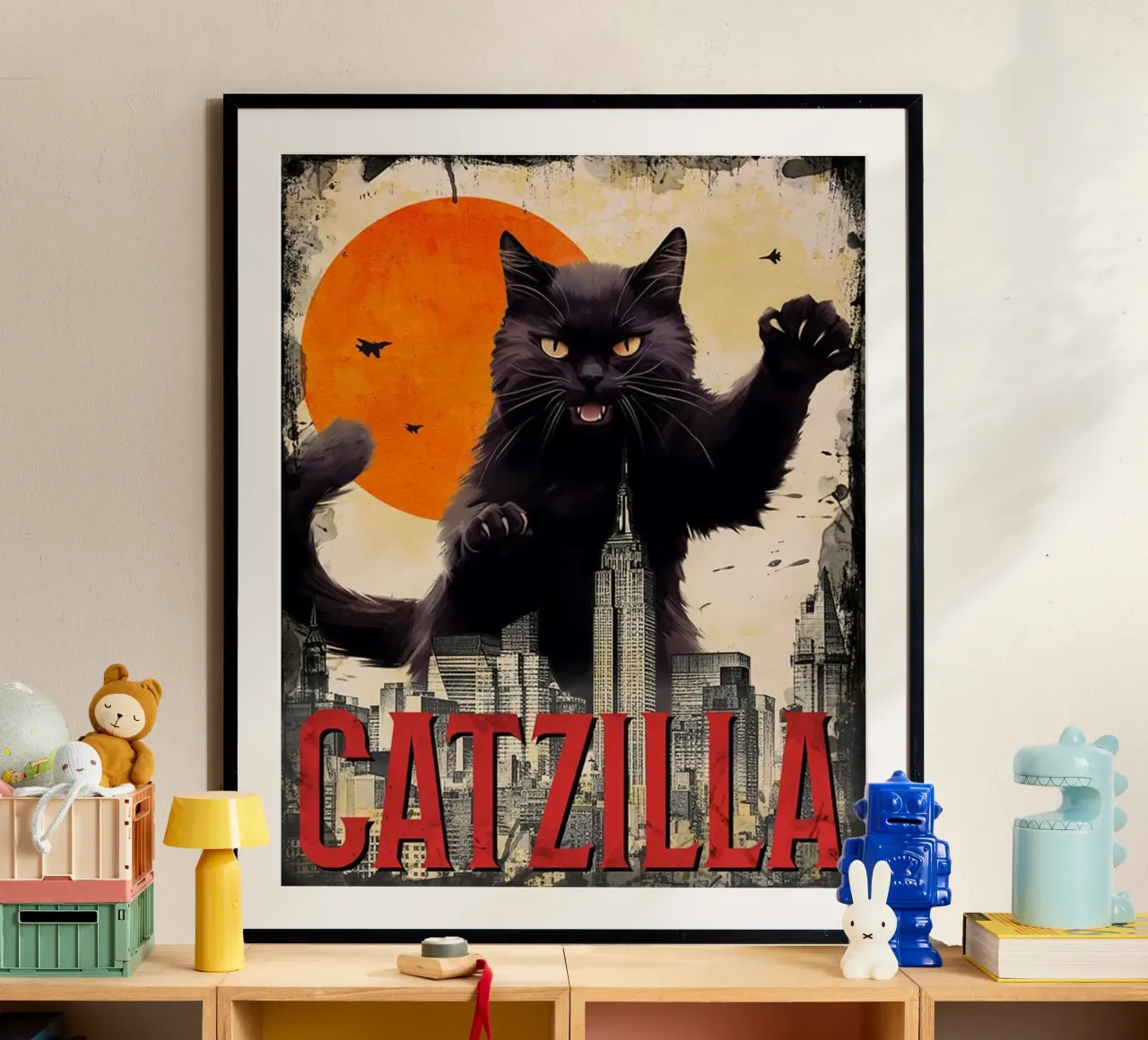 Il Catzilla carta hahnemühle da Betty Shops