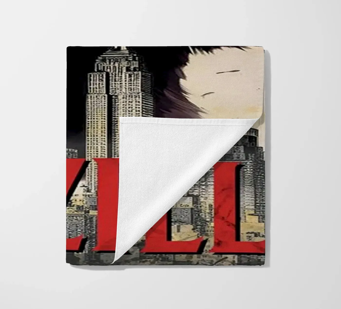 The Catzilla beach towel by Betty Shops