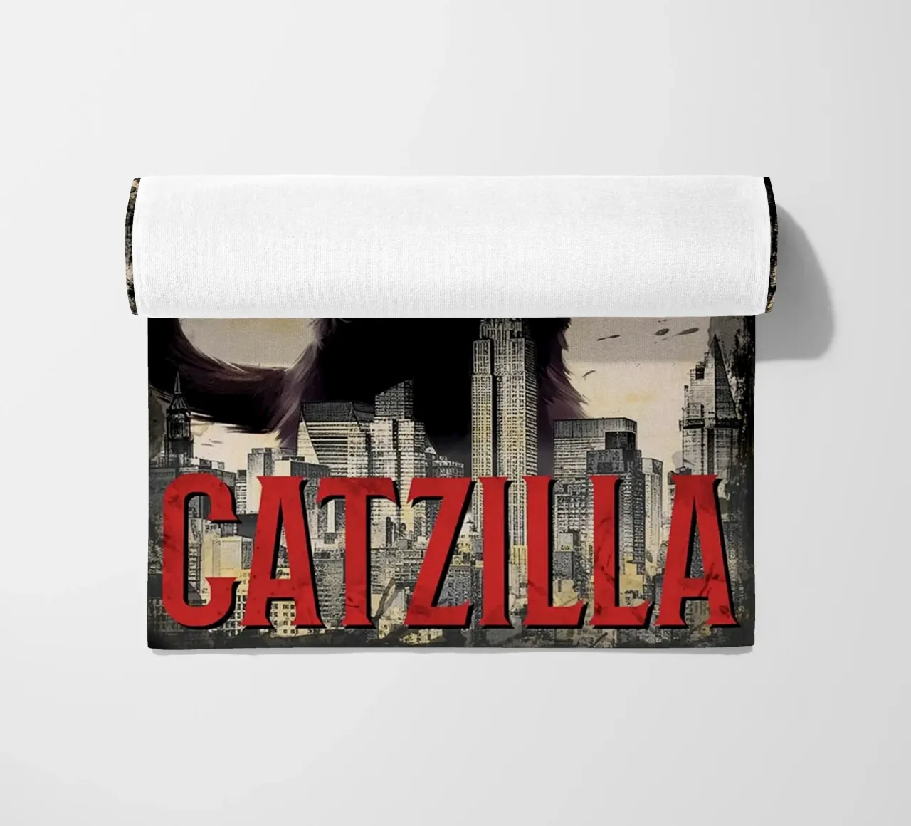 Il Catzilla telo mare da Betty Shops
