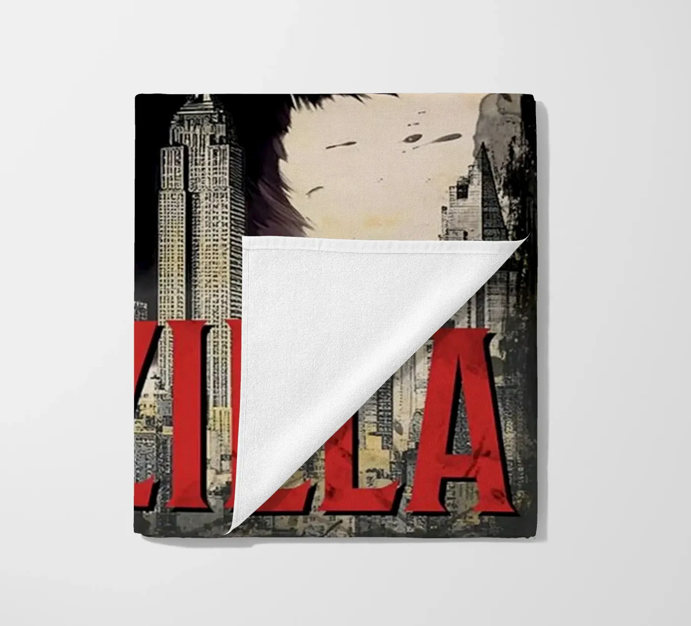 The Catzilla beach towel by Betty Shops
