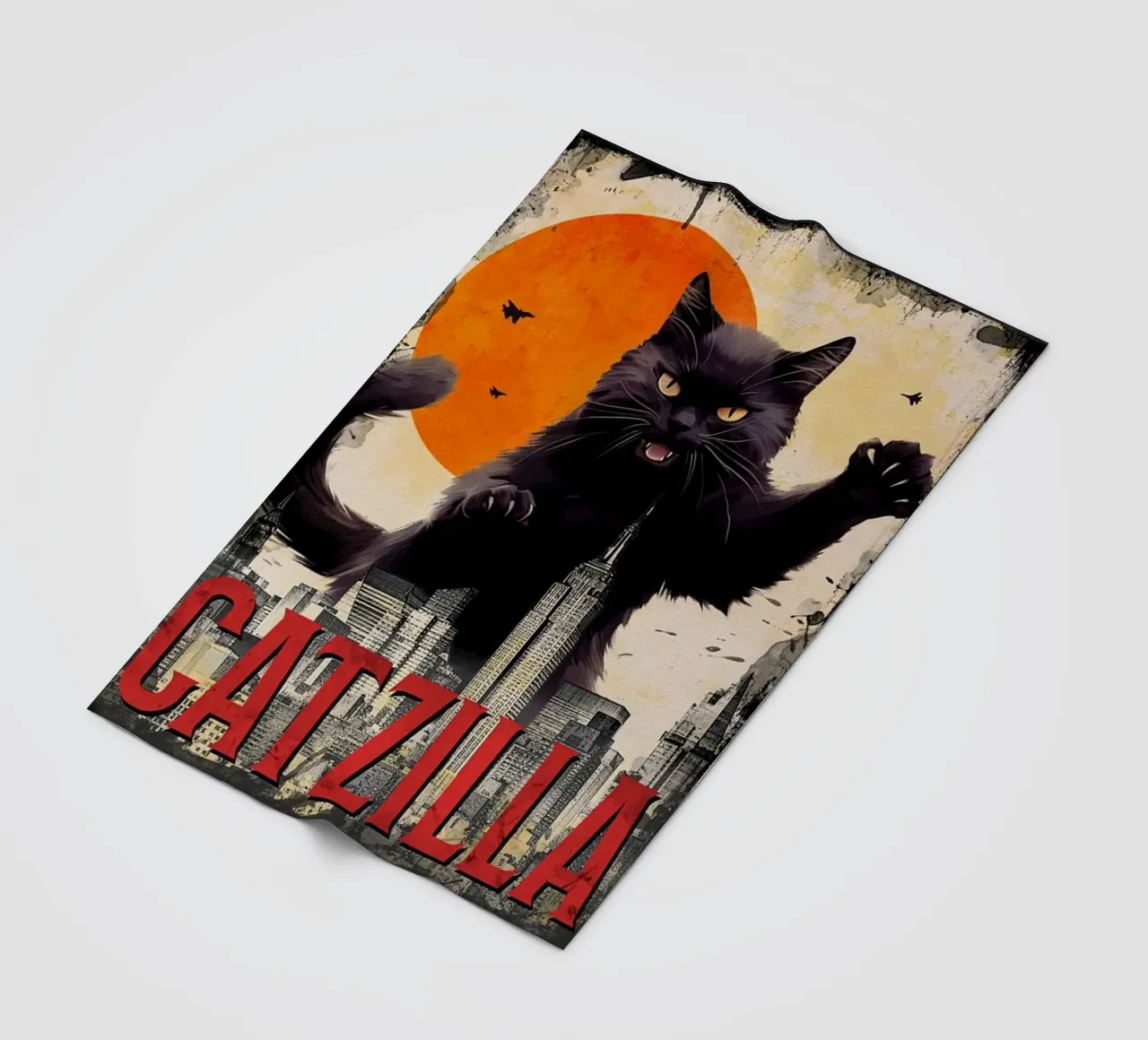 Il Catzilla coperta in pile da Betty Shops