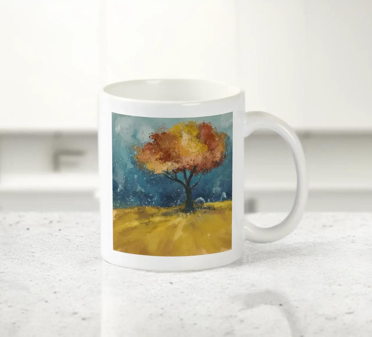 Soli nel fulgore tazza in ceramica da Solestice Strokes