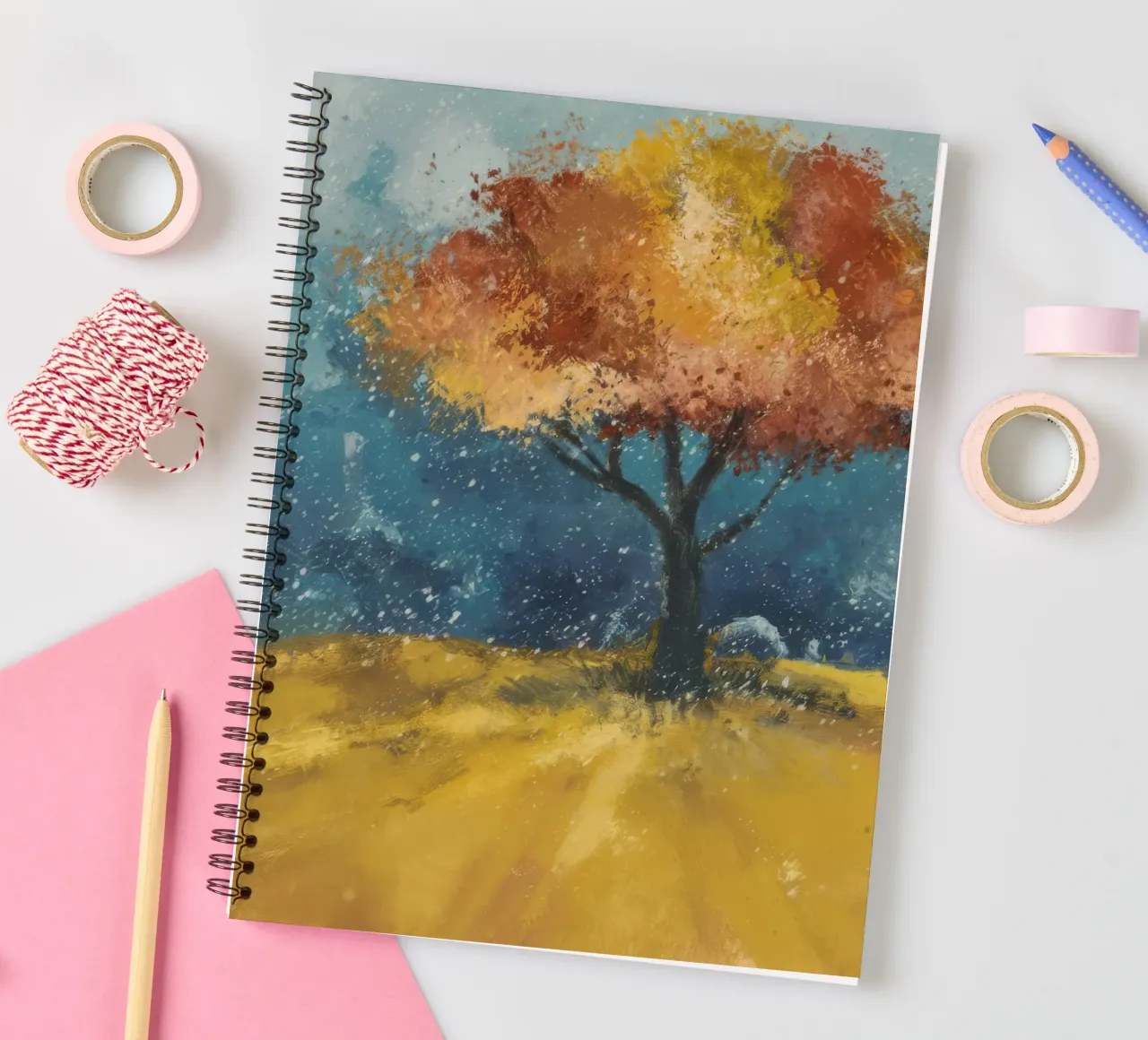 Alone In Radiance spiral notebook by Solestice Strokes