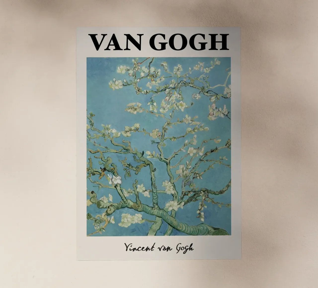Van Gogh Mandorli in fiore - Floreale di primavera post-impressionista pellicola backlit da NorwesClub