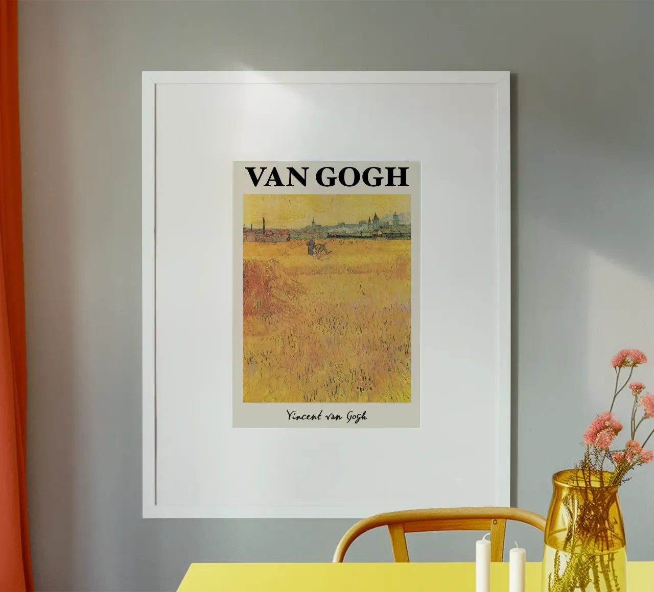 Van Gogh Wheat Fields with Arles - Post-Impressionist Landsc hahnemühle by NorwesClub