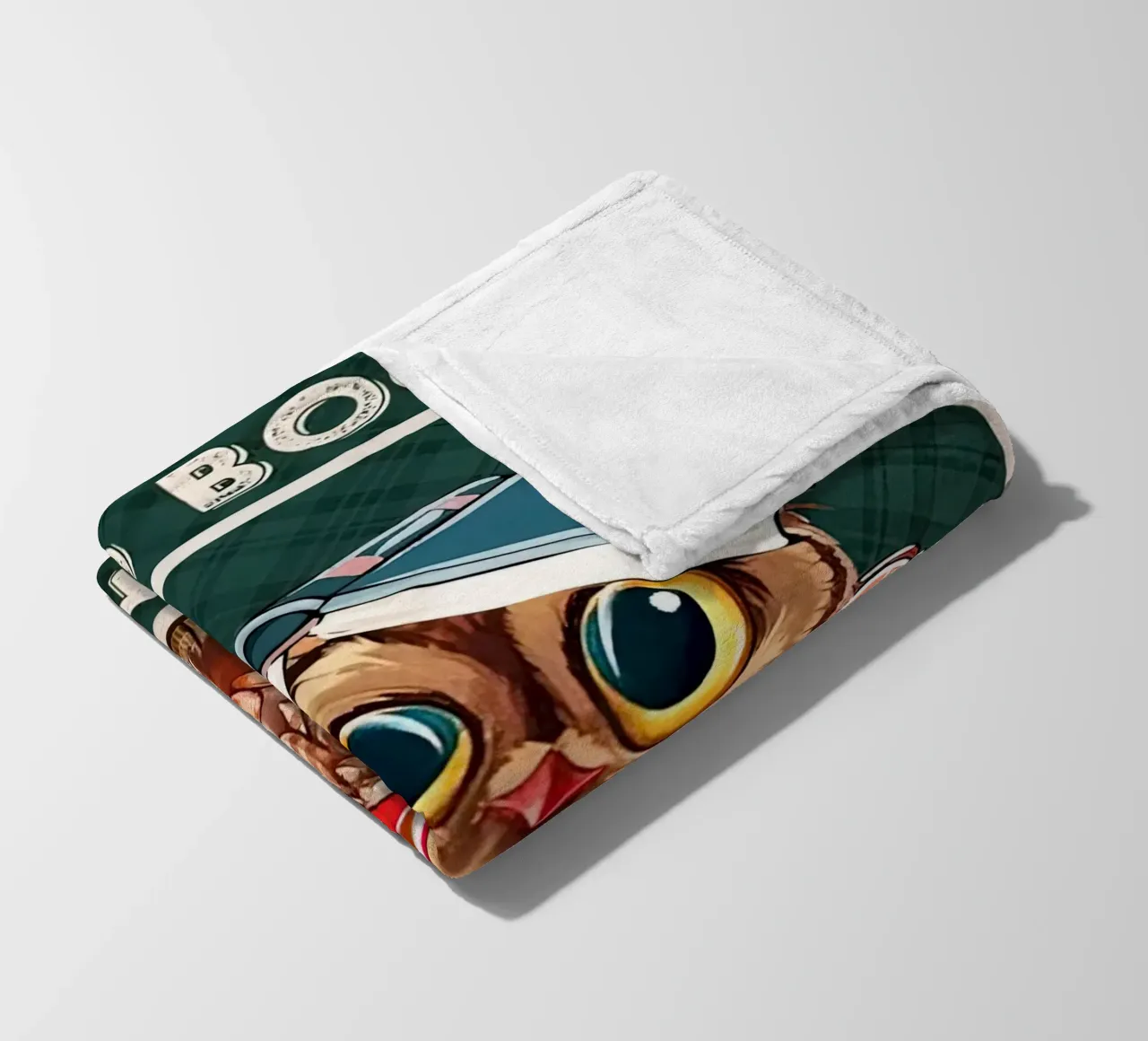 Eule Ich lese Bücher Ich trinke Tee und ich weiß Dinge Fleecedecke von Aaronshop