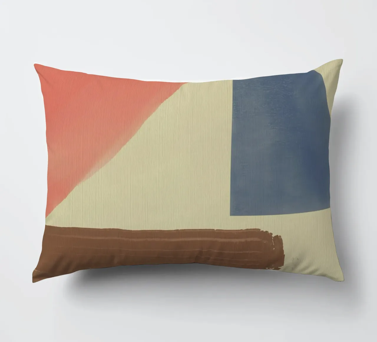 Pittura a olio geometrica cuscino da Little Dean