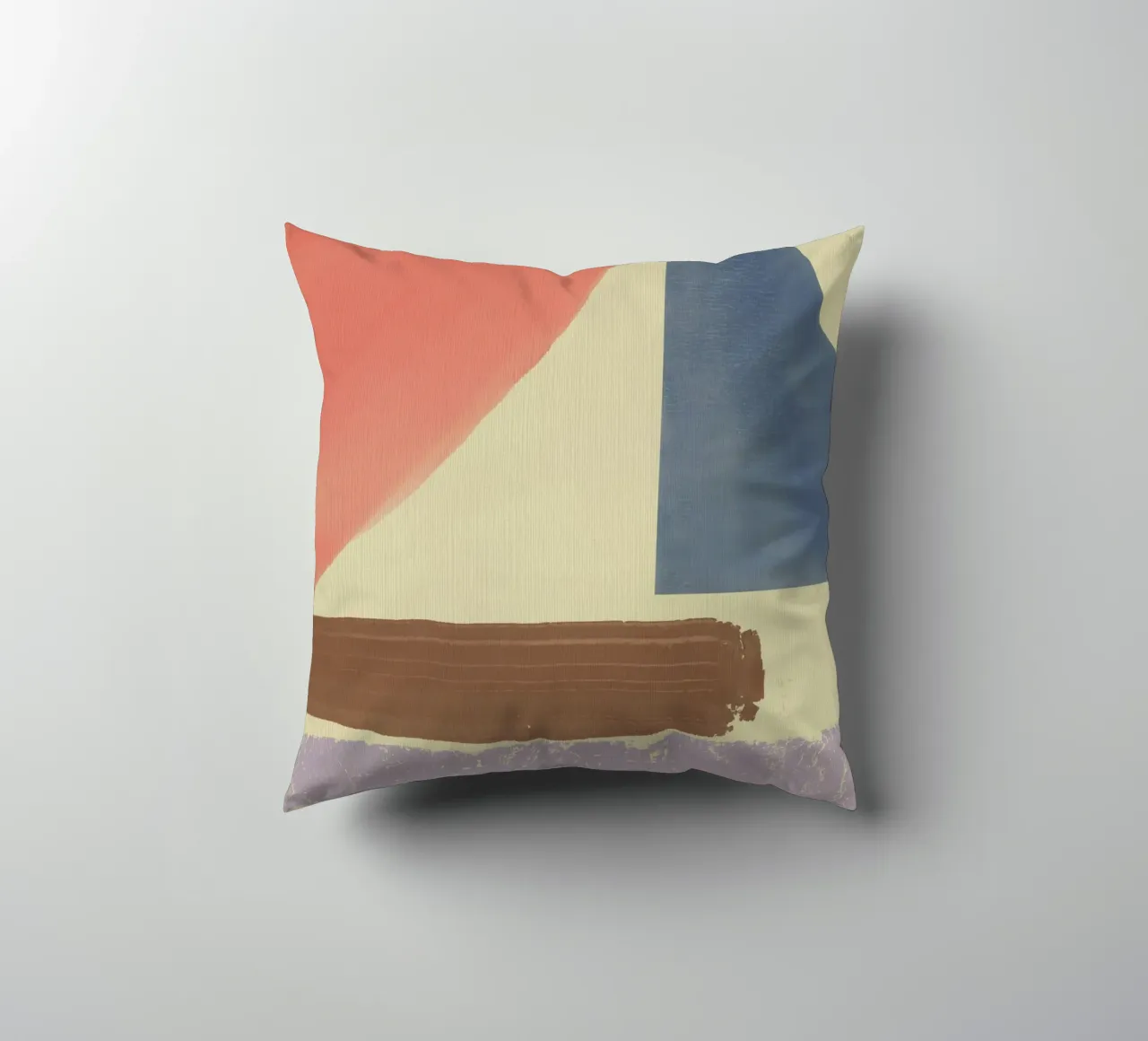 Pittura a olio geometrica cuscino da Little Dean