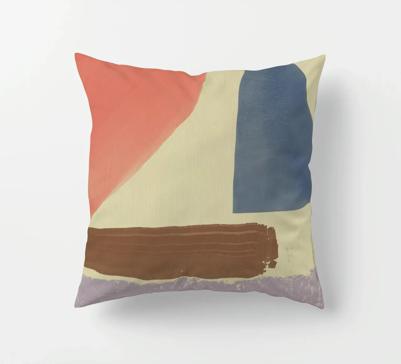 Pittura a olio geometrica cuscino da Little Dean