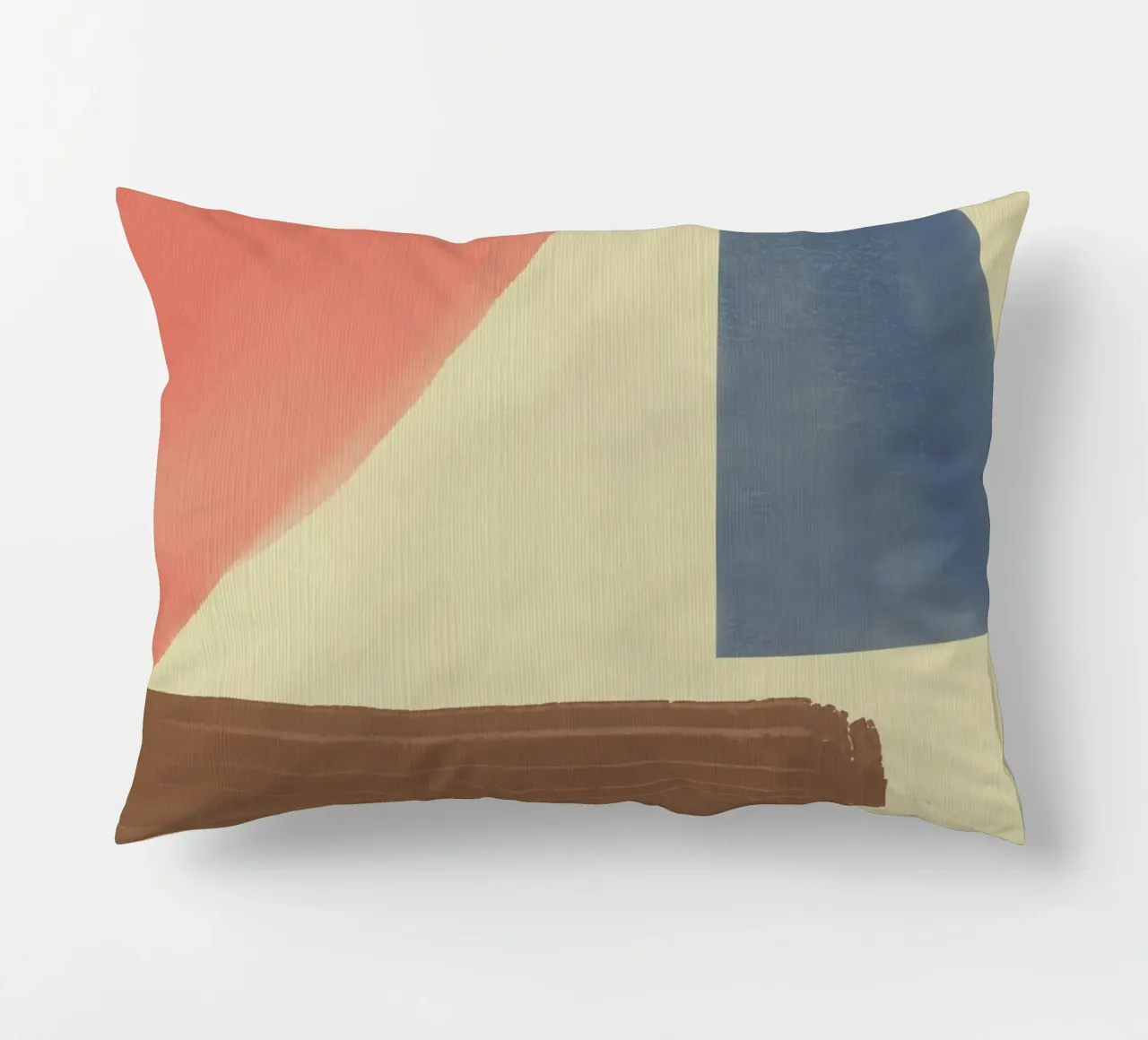 Pittura a olio geometrica cuscino da Little Dean