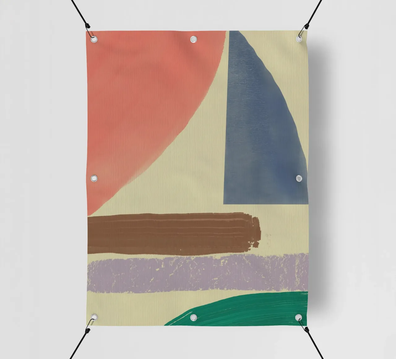 Pittura a olio geometrica telo in pvc da Little Dean